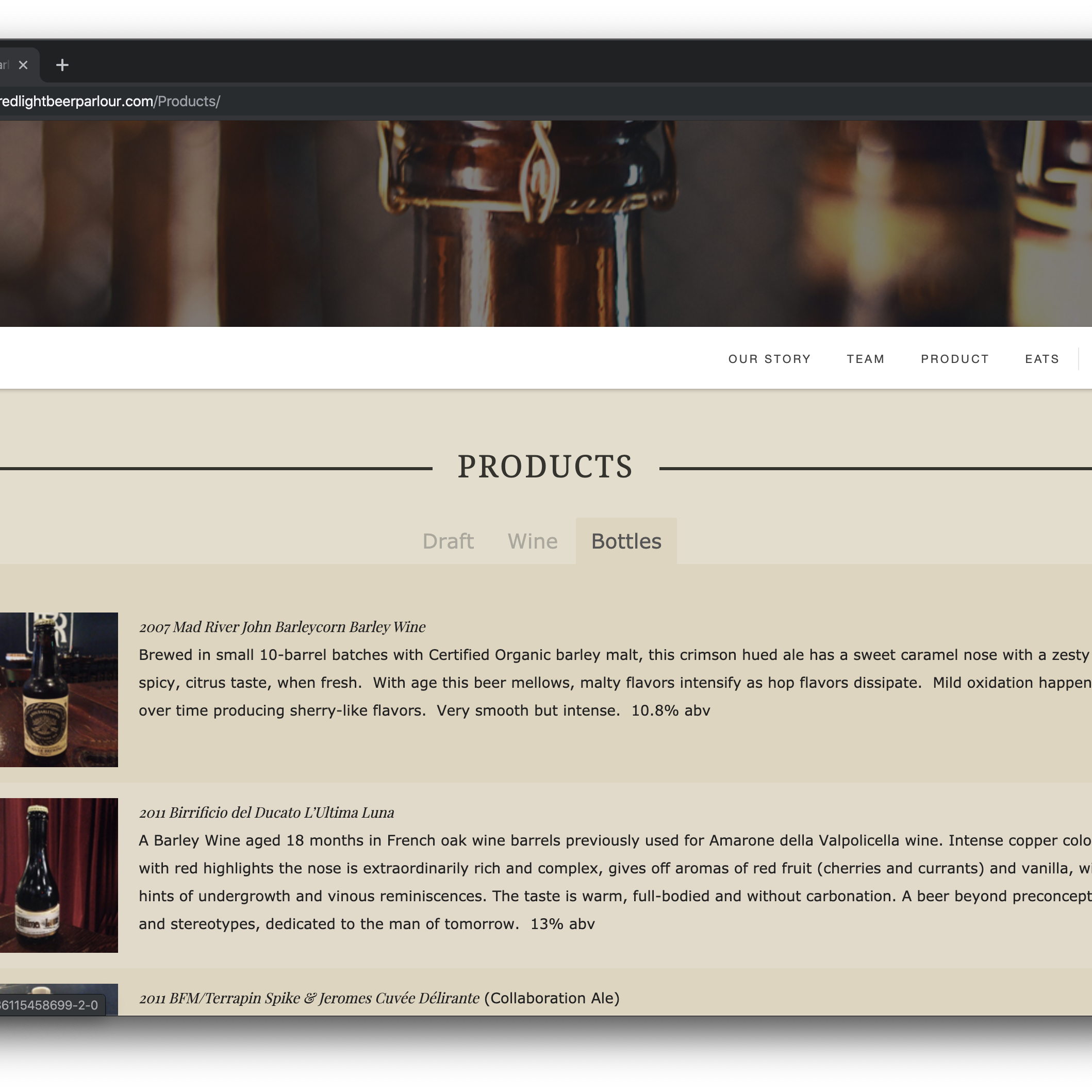 Redlight Bottles Desktop